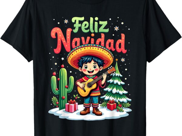 Feliz navidad 2024 christmas spanish mexican feliz navidad t-shirt