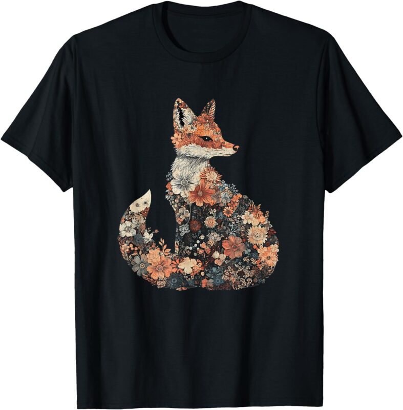 Floral Fox T-Shirt