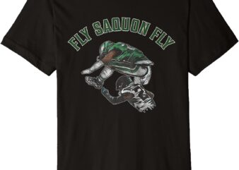 Fly Saquon Fly Eagles Barkley The Reverse Hurdle 2024 Premium T-Shirt