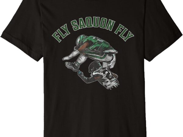 Fly saquon fly eagles barkley the reverse hurdle 2024 premium t-shirt