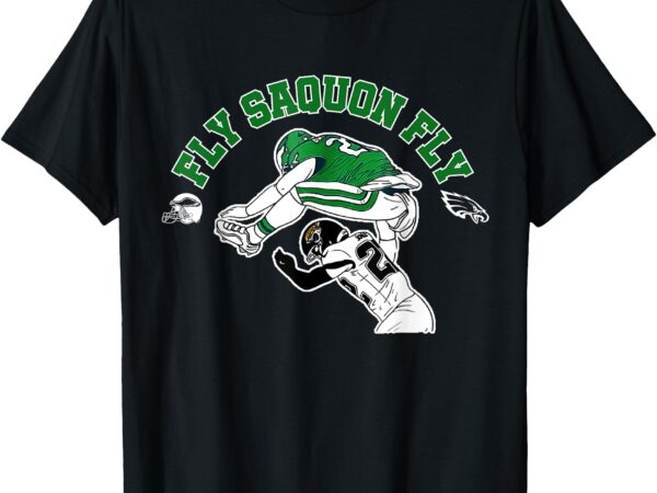 Fly saquon fly eagles barkley the reverse hurdle 2024 rugby t-shirt