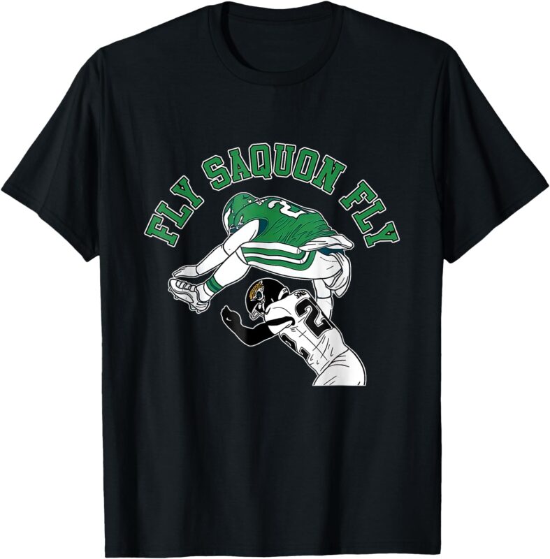 Fly Saquon Fly Eagles Barkley The Reverse Hurdle 2024 T-Shirt