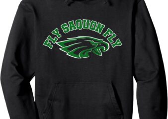 Fly Saquon Fly Eagles Barkley The Reverse Hurdle Funny Rugby Pullover Hoodie