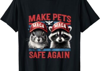 Fred The Raccoon P Nut The Squirrel Make Pets Safe Again T-Shirt