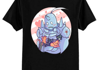 Fullmetal Alphonse and Kittens T-Shirt