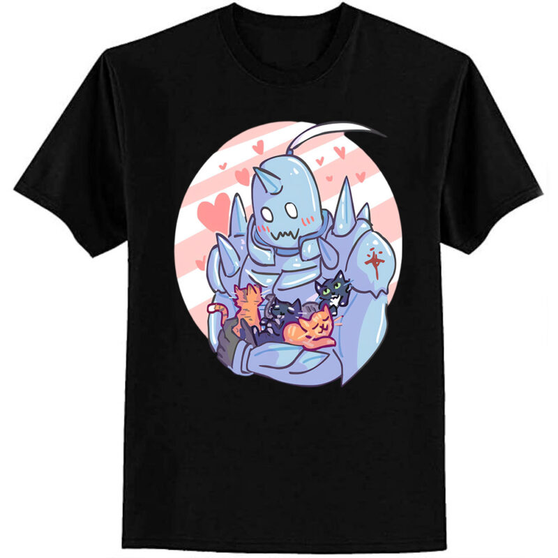 Fullmetal Alphonse and Kittens T-Shirt