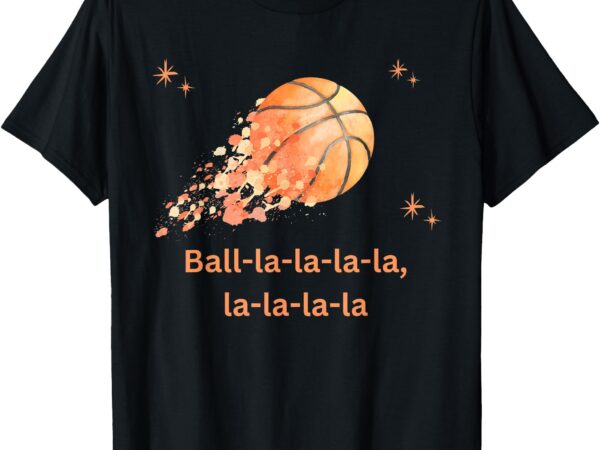 Funny basketball christmas, xmas holiday hoops, ball la la t-shirt