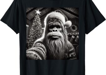 Funny Christmas Bigfoot Sasquatch T-Shirt