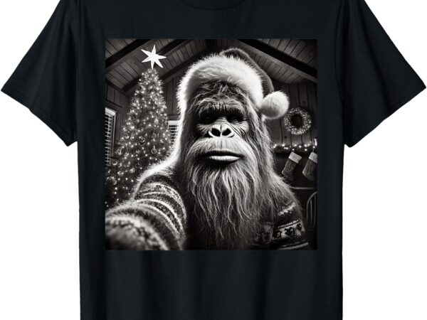 Funny christmas bigfoot sasquatch t-shirt