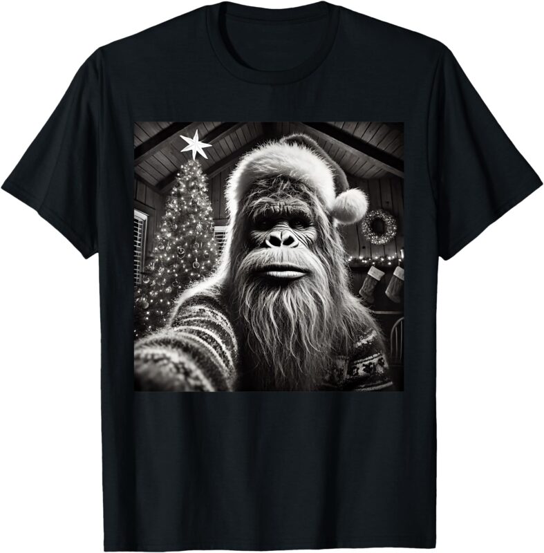 Funny Christmas Bigfoot Sasquatch T-Shirt