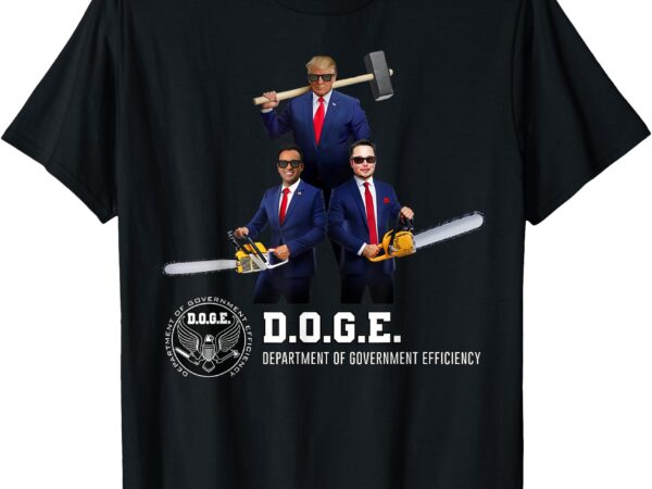 Funny d.o.g.e. (department of government efficiency) doge t-shirt