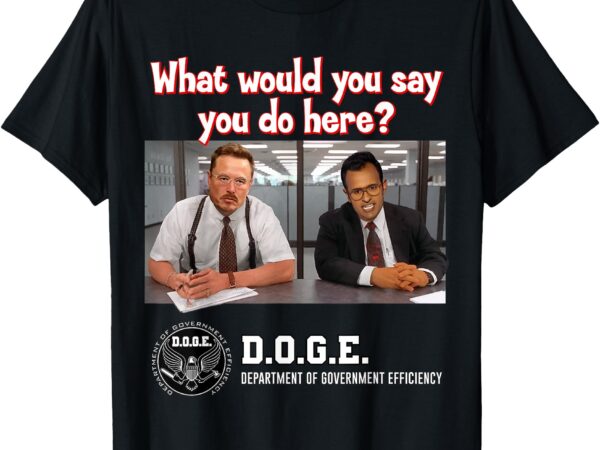 Funny doge (department of government efficiency) d.o.g.e. t-shirt