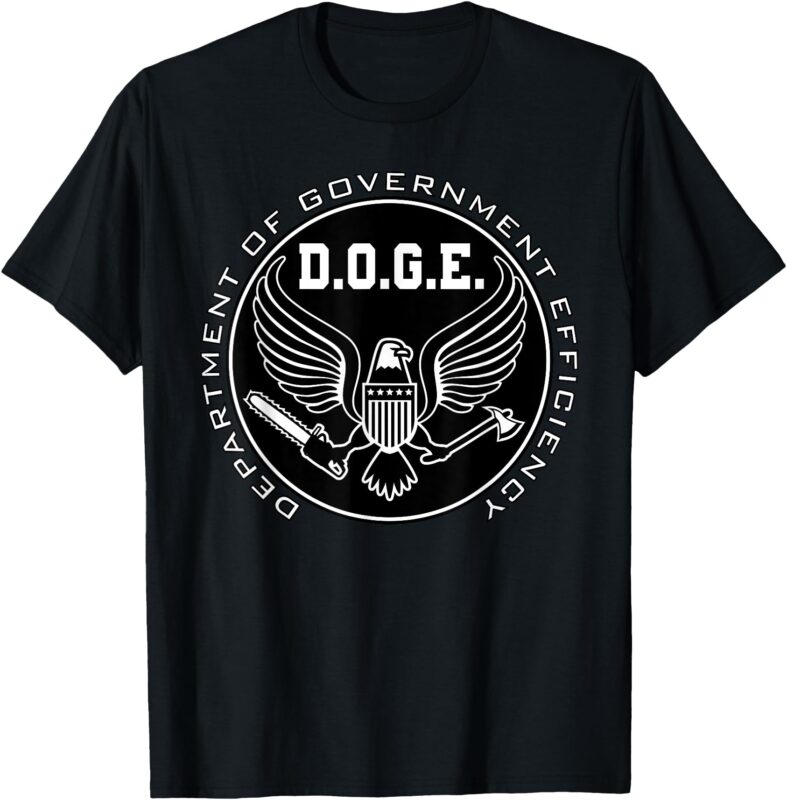 Funny DOGE (Department of Government Efficiency) Parody Logo T-Shirt