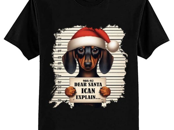 Funny dachshund christmas dear santa i can explain weiner sweatshirt ltsp