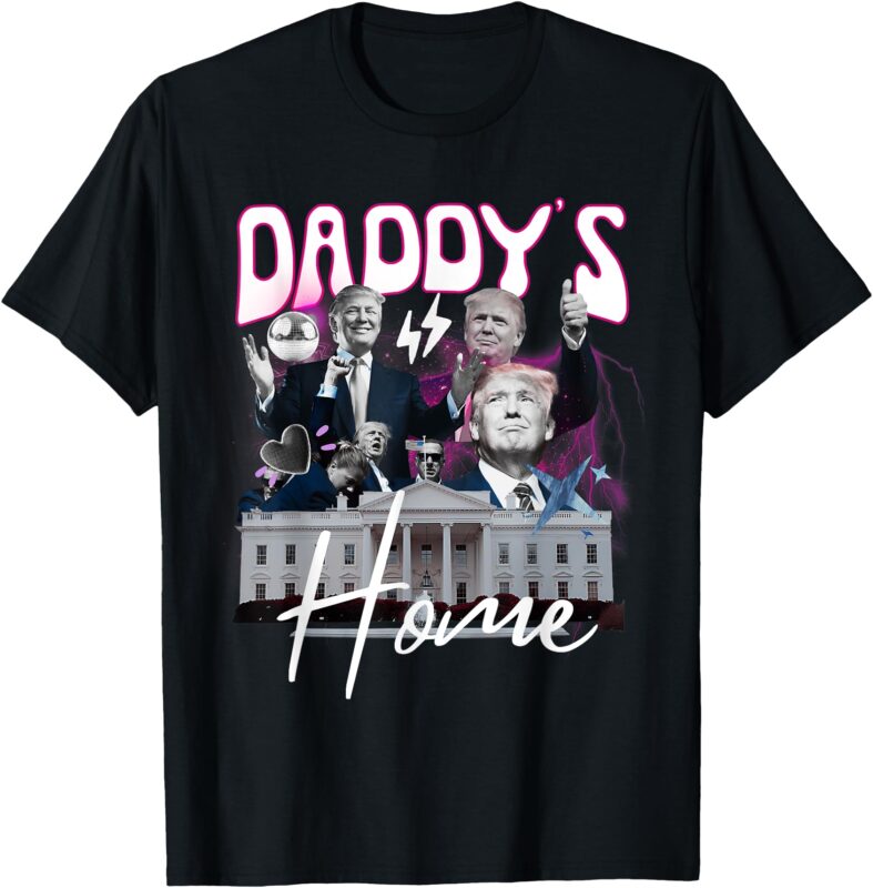 Funny Daddy’s Home Trump Pink 90s Bootleg Style T-Shirt