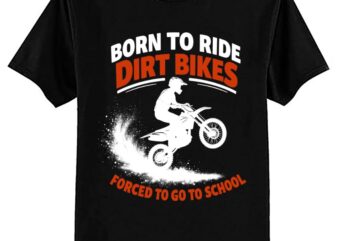 Funny Dirt Bike Art For Boys Girls Motocross Dirt Bike Rider T-Shirt ltsp