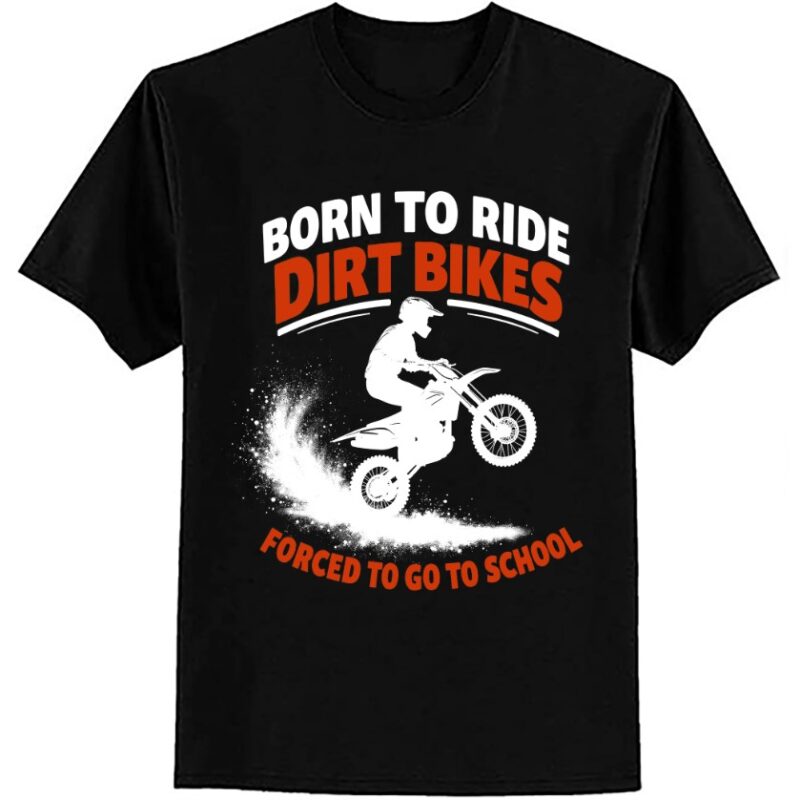 Funny Dirt Bike Art For Boys Girls Motocross Dirt Bike Rider T-Shirt ltsp