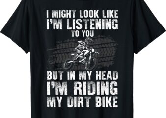 Funny Dirt Bike Art For Men Women Motocross Dirt Bike Rider T-Shirt