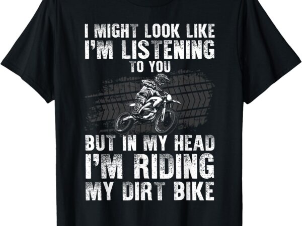 Funny dirt bike art for men women motocross dirt bike rider t-shirt