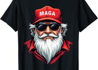 Funny Donald Trump Santa Claus MAGA Christmas Holiday T-Shirt