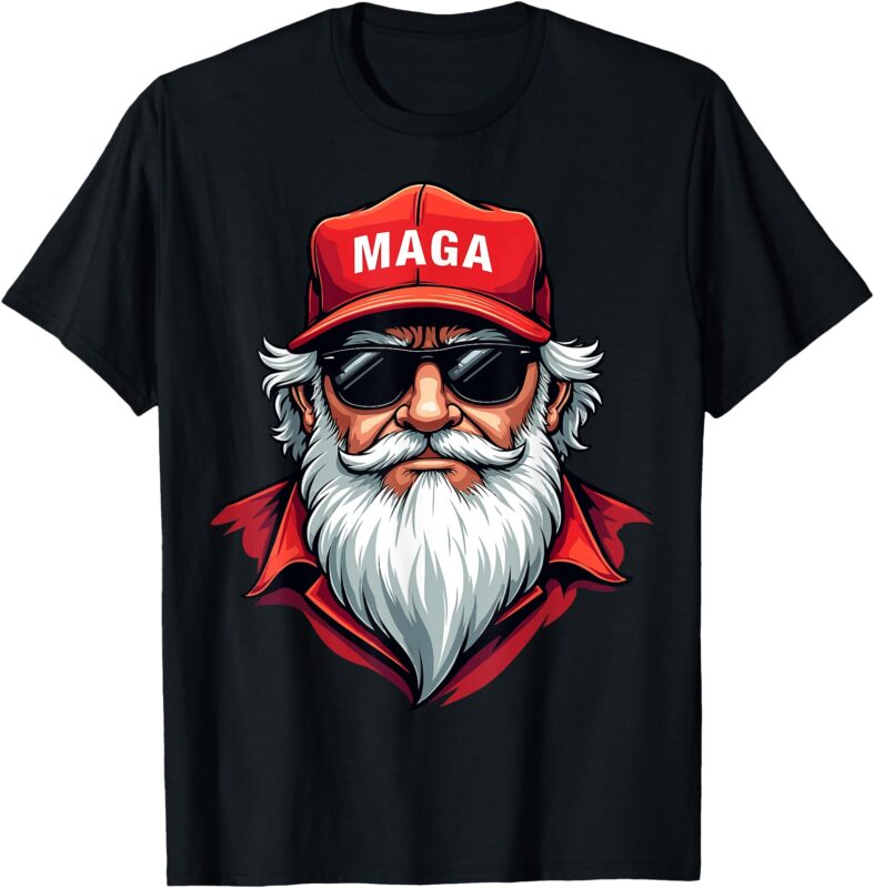 Funny Donald Trump Santa Claus MAGA Christmas Holiday T-Shirt