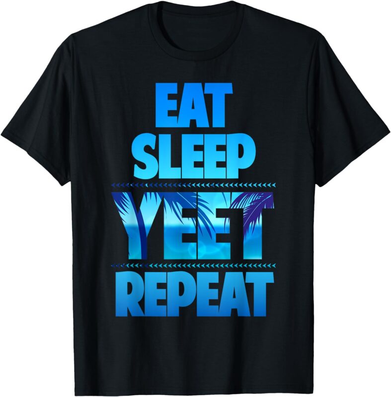 Funny Eat Sleep Yeet Repeat Vintage T-Shirt