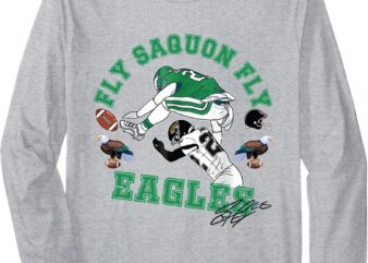 Funny Fly Saquon Tee Eagles Barkley The Reverse Hurdle 2024 Long Sleeve T-Shirt