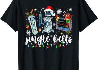 Funny Jingle Bells Telemetry Nurse Christmas Tech Nursing T-Shirt