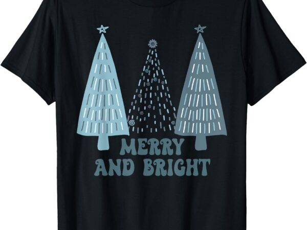 Funny merry and bright christmas xmas holiday vibes lights t-shirt