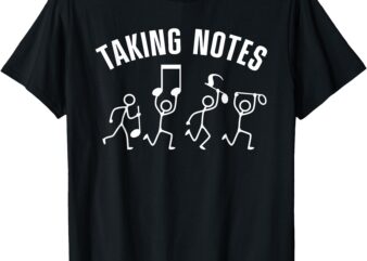 Funny Music Art For Men Women Musical Note Gag Music Lover T-Shirt