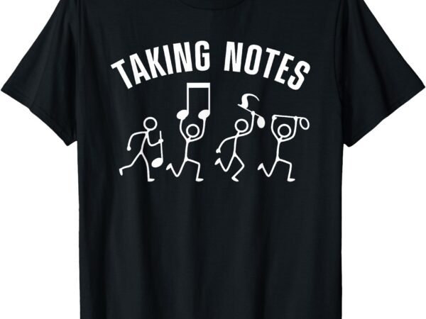 Funny music art for men women musical note gag music lover t-shirt