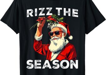 Funny Santa Meme Rizz The Season Joke Mens Christmas T-Shirt