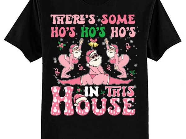 Funny santa there’s some ho ho hos in this house christmas ltsp t shirt graphic design