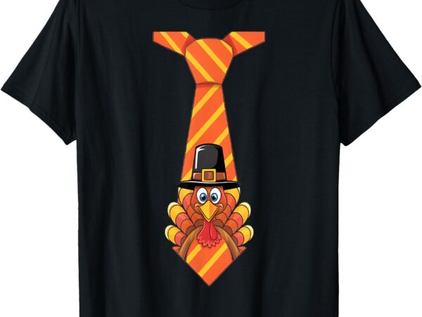 Funny thanksgiving turkey tie design t-shirt