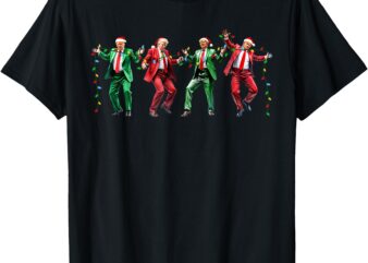 Funny Trump Dance Santa Claus Christmas Xmas Pajamas YMCA T-Shirt