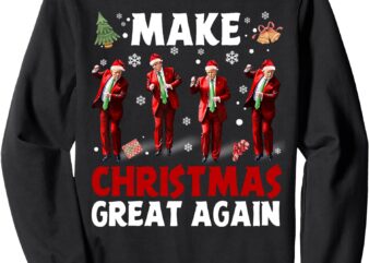 Funny Trump Dance Santa Claus Make Christmas Great Again Sweatshirt