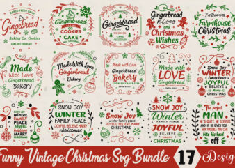 Funny Vintage Christmas T-shirt Bundle Funny Vintage Christmas Svg Bundle