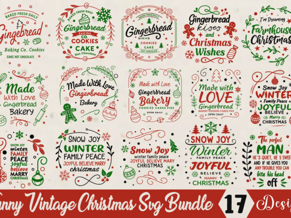 Funny vintage christmas t-shirt bundle funny vintage christmas svg bundle