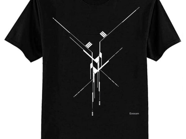 Futuristic geometric lines essential t-shirt