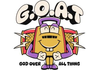 God Over All Thing Christian T-shirt Design