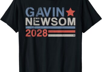 Gavin Newsom For President 2028, Vintage Gavin Newsom 2028 T-Shirt