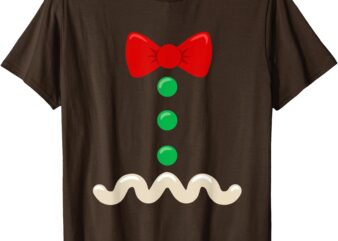 Gingerbread Man Costume Christmas Men Women Kids Pickle Ball T-Shirt