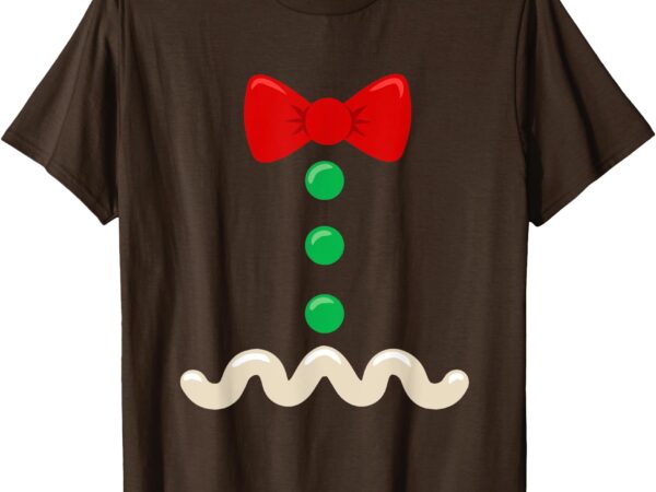 Gingerbread man costume christmas men women kids pickle ball t-shirt