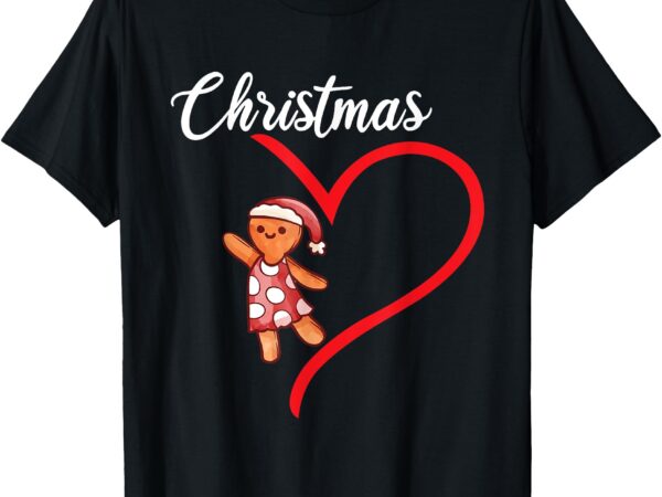 Gingerbread merry christmas couples matching xmas party t-shirt