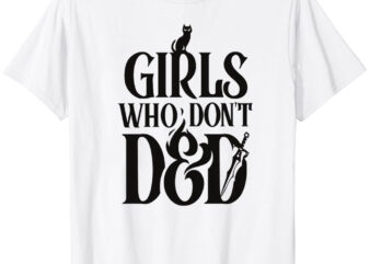 Girls Who Don’t DnD – stacked logo T-Shirt