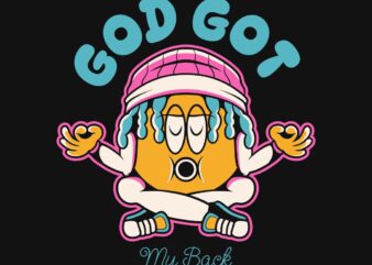 God Got My Back Christian Graffiti T-shirt Design