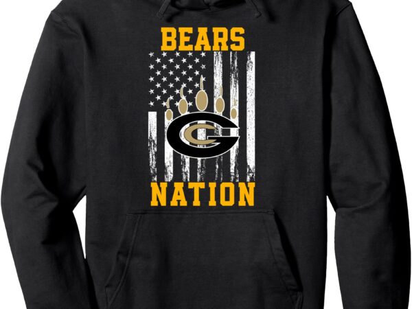 Gray’s creek bears logo nation hs pullover hoodie t shirt design template