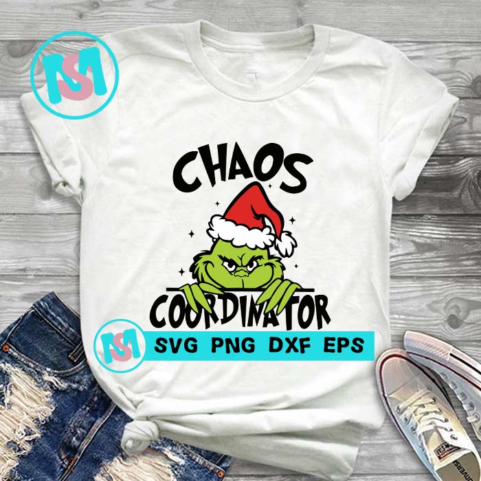 Grinch Chaos Coordinator SVG, Merry Christmas SVG, Xmas SVG