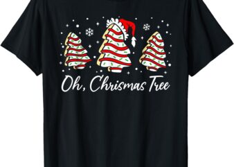 Groovy Oh Christmas Tree Cakes Debbie Becky Jen Cake Lovers T-Shirt