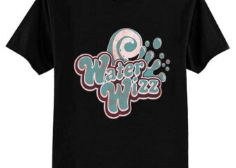 Grown Ups Water Wizz Vintage Retro T-Shirt